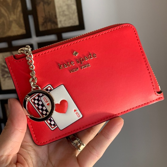 kate spade Accessories - Authentic Kate Spade leather L-zip wallet/keychain